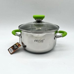 Кастрюля из нержавеющей стали с крышкой FESSLE диаметр 18 см (2.5л)