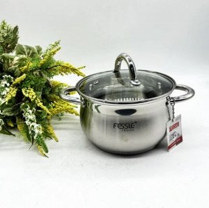 Кастрюля из нержавеющей стали с крышкой FESSLE диаметр 20 см (3,9 л)