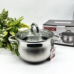 Кастрюля из нержавеющей стали с крышкой FESSLE диаметр 20 см (3,9 л)