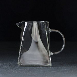 Молочник стеклянный «Грация», 500мл, 13?9?11,5 см