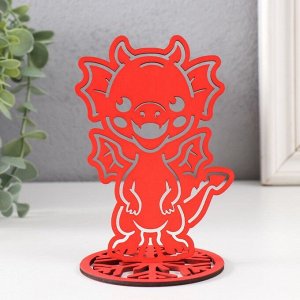 Фигурка на подставке «Дракоша», красный, 13x8.5 см, (набор 2 детали)