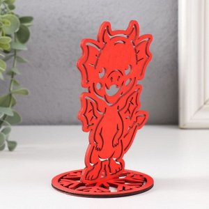Фигурка на подставке «Дракоша», красный, 13x8.5 см, (набор 2 детали)