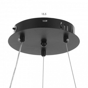 Светильник "Альхена" LED 70Вт 3000-6000К черный 45х45х10,5-110 см BayerLux