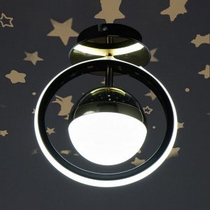 Светильник "Альциона" LED 37Вт 3000-6000К черно-золотой 20х20х22 см BayerLux