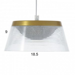 Светильник BayerLux "Дзета" LED 24Вт 3000-6000К золото 18,5х18,5х9 см