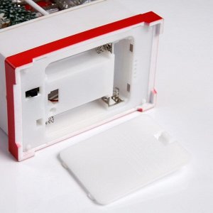 Светодиодная фигура «Фонарь с Дедом Морозом» 12 x 22.5 x 7.8 см, пластик, батарейки ААх3 (не в комплекте), USB, свечение тёплое белое