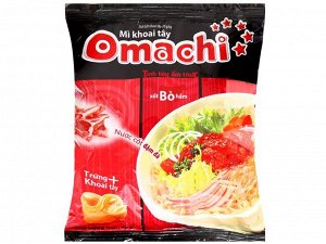 Лапша быстрого приготовления со вкусом говядины 5 уп. по 80 гр «Omachi»