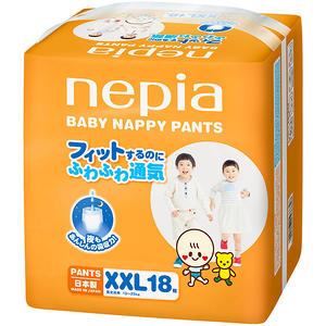 Детские подгузники-трусики "Nepia Baby Nappy" 18шт 13-25 кг (ХХL)