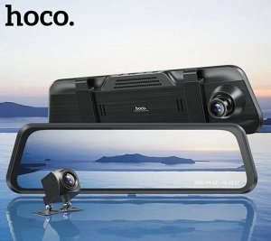 Видеорегистратор - зеркало Hoco Dual Cameras Driving Recorder DI36