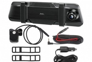 Видеорегистратор - зеркало Hoco Dual Cameras Driving Recorder DI36