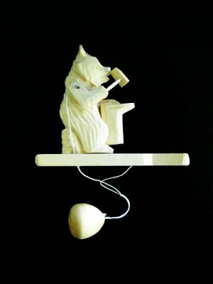 Богородская игрушка "Медведь сапожник" (РНИ)  арт.8452