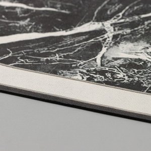 Коврик для дома SAVANNA «Мрамор», 38x58 см, цвет чёрный