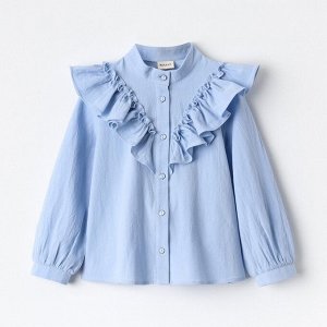 Блузка для девочки MINAKU цвет светло-голубой, рост