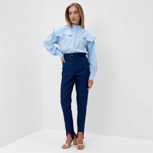 Брюки женские джинсовые MINAKU: Jeans Collection цвет синий