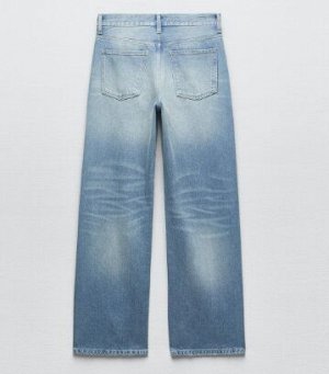 ДЖИНСЫ ZARA CHINA СО СРЕДНЕЙ ПОСАДКОЙ арт. 6045012 406, голубой