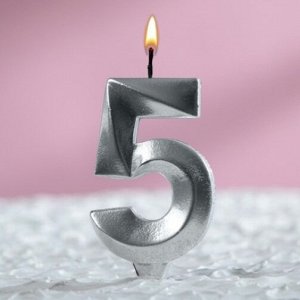 Свеча - Цифра для Торта "5"