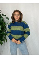 Пуловер 1016-14 тено-зеленый