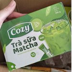 Пудровый чай матча латте