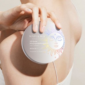 MARY&MAY Кушон солнцезащитный Vegan Niacinamide Panthenol Sun Cushion SPF50+ PA+++