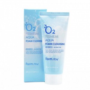 FarmStay O2 Premium Aqua Foam Cleansing Кислородная пенка для умывания