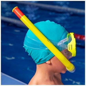 Набор для плавания детский ONLYTOP: маска, трубка, цвет жёлтый