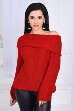 Свитер с открытыми плечами