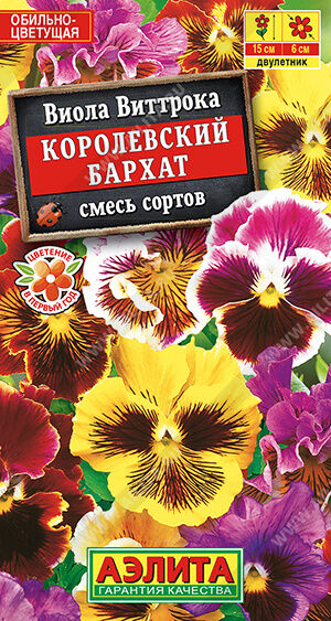 Виола Королевский бархат, смесь сортов
