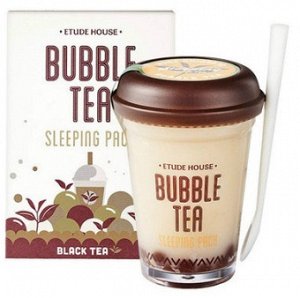 Ночная маска с пузырьками, с экстрактом черного чая  ETUDE HOUSE BUBBLE TEA SLEEPING PACK  100ml (Ю. Корея)