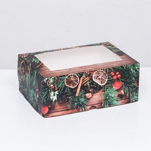 Упаковка на 6 капкейков с окном "Подарок для тебя", 25 х 17 х 10 см