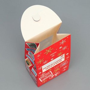 Коробка складная «Новогодняя почта», 9 ? 19 ? 6 см