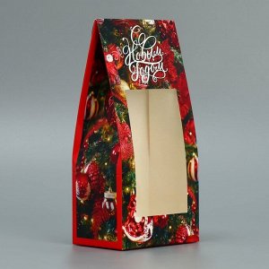 Коробка складная «С Новым годом», 9*19*6 см