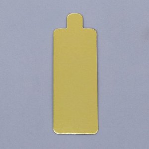Подложка с держателем, «Золото», 4 х 10 см, толщина 0,8 мм