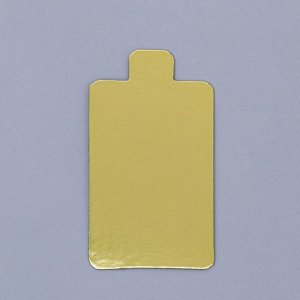Подложка с держателем, «Золото», 9 х 5,5 см, толщина 0,8 мм