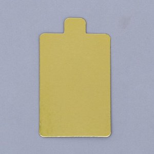 Подложка с держателем, «Золото», 10 х 6,5 см, толщина 0,8 мм
