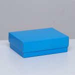 Коробка складная,голубая, 16 х 12 х 5,2 см