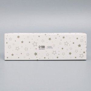 Коробка кондитерская для муссовых пирожных «Звёздочки», 27 х 8.6 х 6.5 см