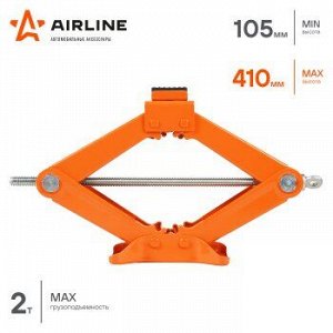 Домкрат винтовой AIRLINE ромб., 2т с воротком, в сумке (1/8)