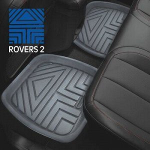 Коврики а/м CARFORT "Rovers 2" резина, к-т 4шт. Grey