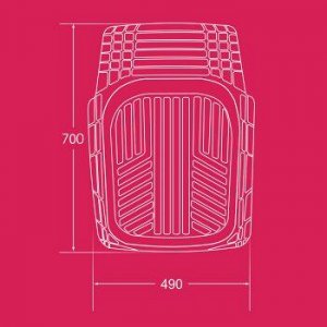 Коврики а/м CARFORT &quot;Rovers 15&quot; резина, ванночка, к-т 4шт. Black
