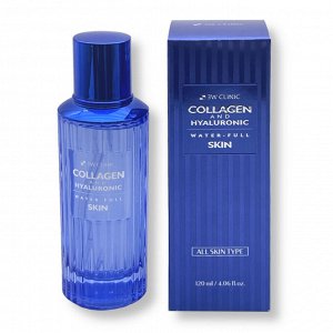 3W Collagen&Hyaluronic Water Full Skin Тонер для лица 120 мл, 1*30шт, Арт-17925