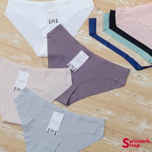 Трусы женские бесшовные TOPANTY TP-2312, MAXI, БЕЖЕВЫЙ