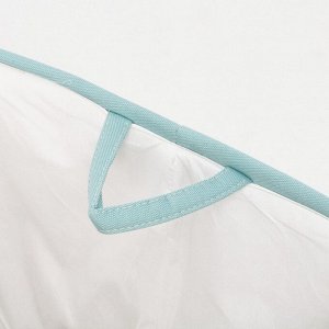 Корзина для хранения игрушкек с затяжкой на веревке, 40 х 50 х 48 см, голубая