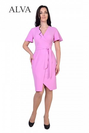 Платье Платье Алена 8479-3 выполненное из ткани плательный стрейч-креп.Настоящая находка для барышень, что желают быть женственными и привлекательными без ущерба комфорту. Модель яркого цвета сделает 