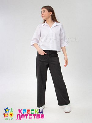 Костюм (брюки, рубашка), арт.: BR 23092 (белый/графитовый)