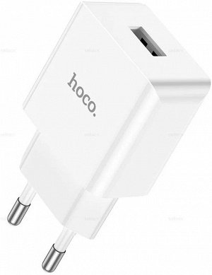 Сетевое зарядное устройство HOCO C106A USB-A, белый