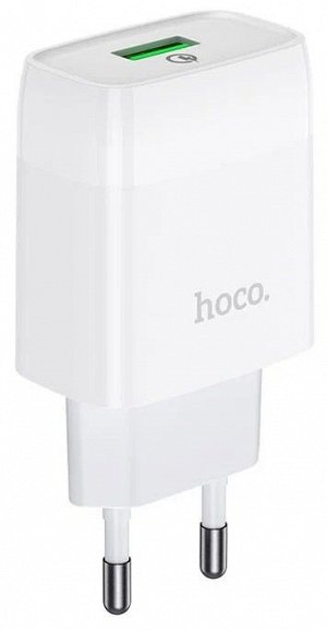 Сетевое зарядное устройство Hoco C72Q Glorious, 18 Вт, белый