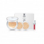 The History of Whoo Gongjinhyang: Seol Radiant White Moisture Cushion Foundation #21 Special Set Премиум Осветляющая Тональная Основа Кушон + 2 сменных блока