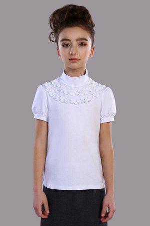 Блузка для девочки "Жанна" Арт. 13138 (белый)