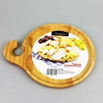 Тарелка сервировочная, D18см, гевея 1/24