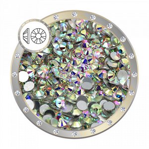 OLeeya Стразы клеевые Crystal AB, размер 34, упаковка 280 штук